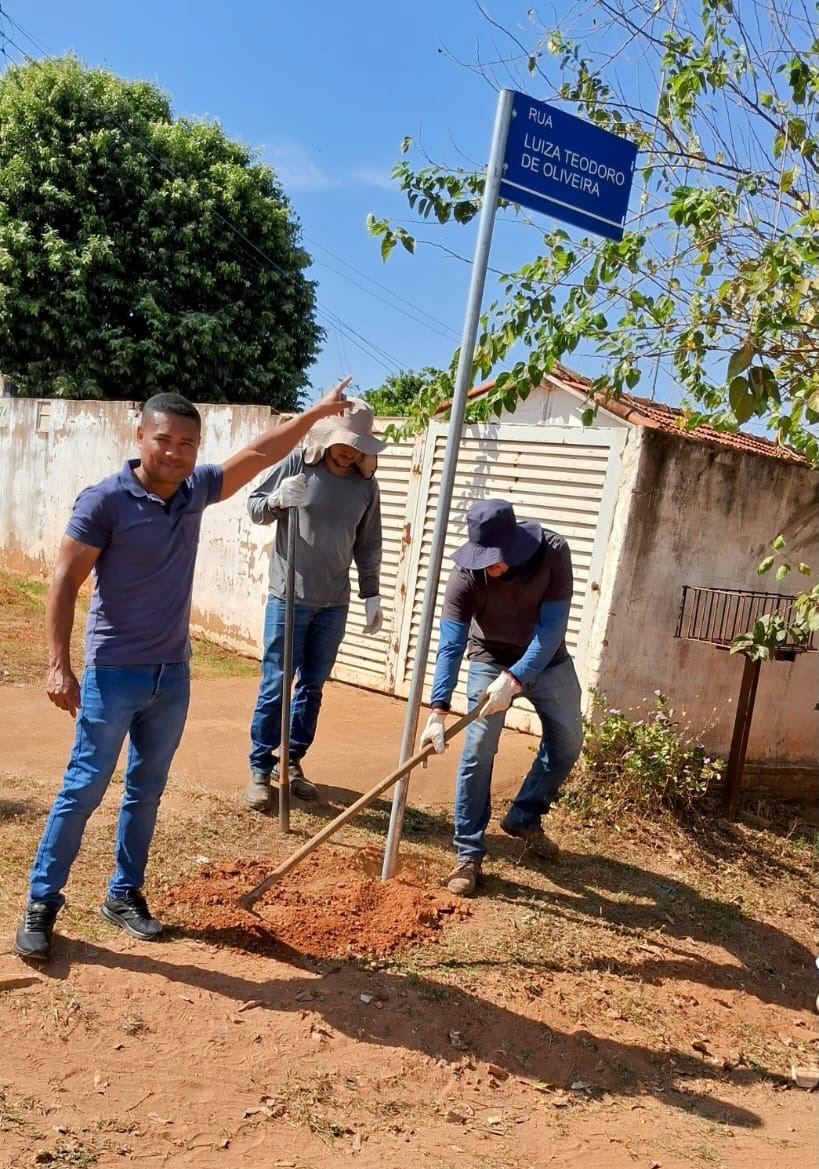 Emplacamento das vias públicas - Vila Carvalho